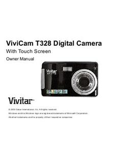 Vivitar ViviCam T 328 manual. Camera Instructions.